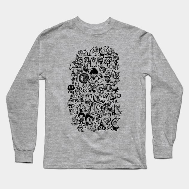 Inky Inky Doodles Long Sleeve T-Shirt by wotto